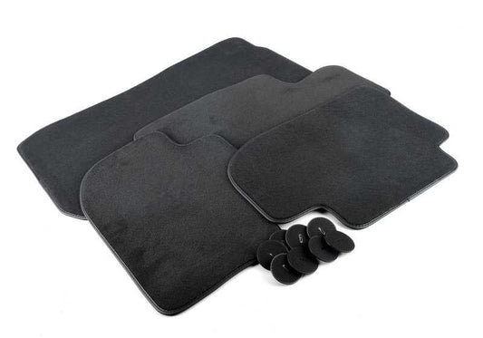 Black velvet carpet game OEM 51478096871 for BMW G20, G20N, G21, G21N, G26, G26N. Original BMW.