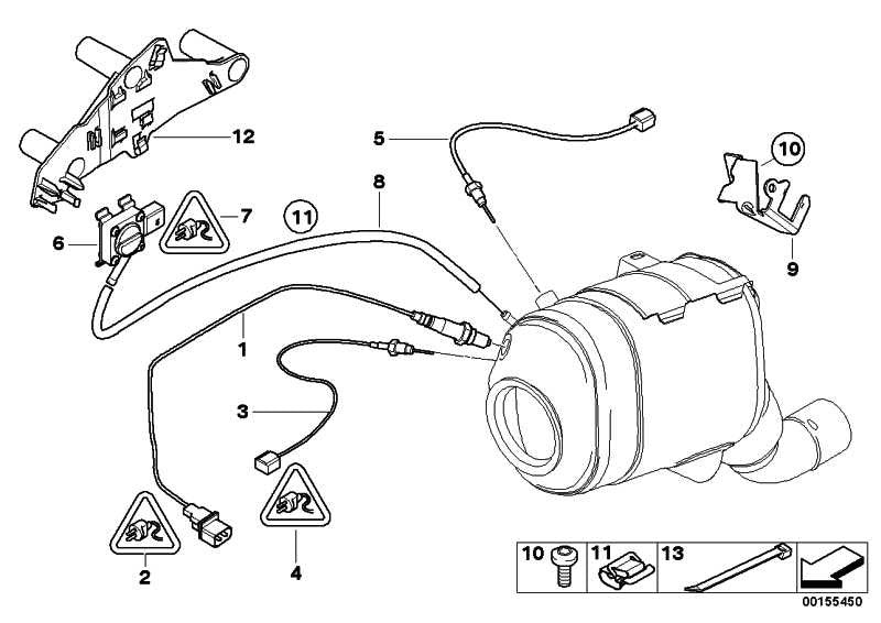 Sensor De Presión Gases Escape Para Bmw E90 E91 E92 E60 E61 E63 E64 E83 E70 E71 . Original Bmw.