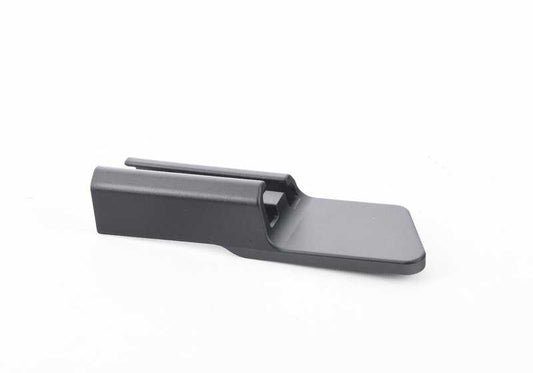 Tapa embellecedora guía asiento trasero izquierdo OEM 52107324973 para BMW F15, F16, F85, F86. Pieza original BMW.