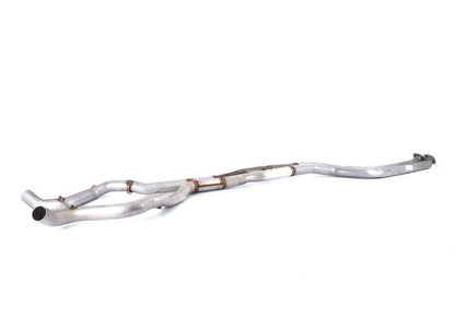 Tubo de escape central con forma X OEM 18307613660 para BMW E90, E91, E92, E93 335i N55. Compatible con versiones manuales y automáticas. Original BMW.