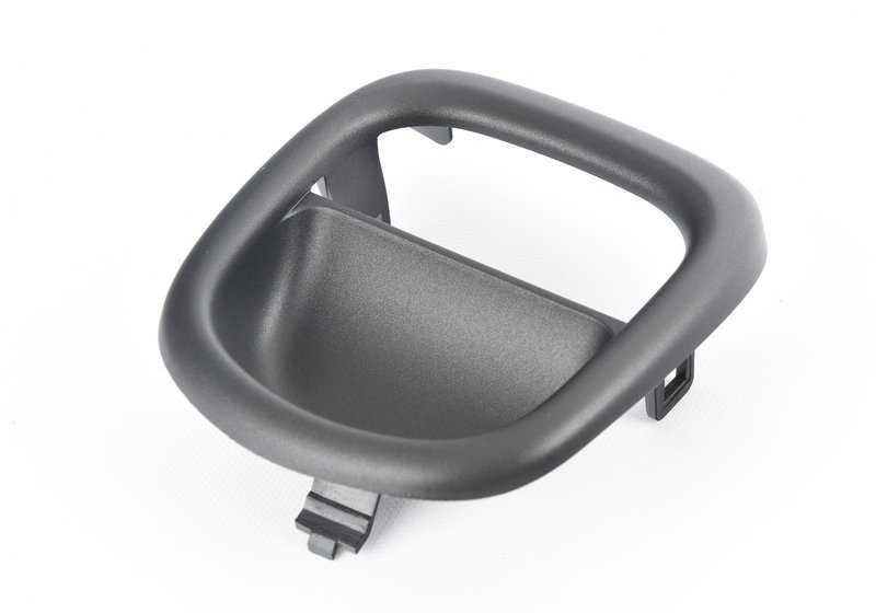 Embellecedor izquierdo del tirador del asiento OEM 52107408935 para MINI F54. Compatible con versiones Cooper y Cooper D (B38, B36, B47) con cambio manual o automático. Original MINI.