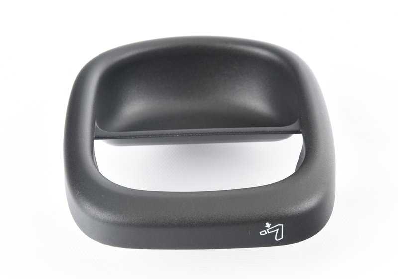 Embellecedor izquierdo del tirador del asiento OEM 52107408935 para MINI F54. Compatible con versiones Cooper y Cooper D (B38, B36, B47) con cambio manual o automático. Original MINI.