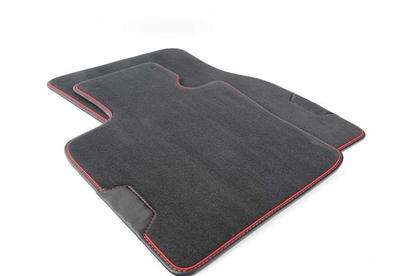 Alfombrillas textiles delanteras JCW OEM 51472469125 para MINI F56, F55, F57, F66... y más. Original MINI.