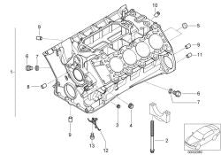 Vis de réglage OEM 11422248862 pour BMW Série 7 E38, E65. Véritable BMW.