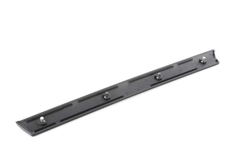 Moulage décoratif OEM de porte d'entrée droite 51457047160 pour la série BMW 3 E46. Couleur noire grisâtre. BMW d'origine.