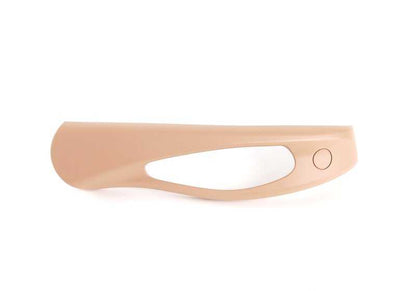 Tapa embellecedora exterior izquierda OEM 52108255661 para BMW Serie 3 E46 318Ci (modelos BP71, BP72, BP81, BP82, BW71, BW72, BW81, BW82, BY71, BY72). Color beige claro. Original BMW.