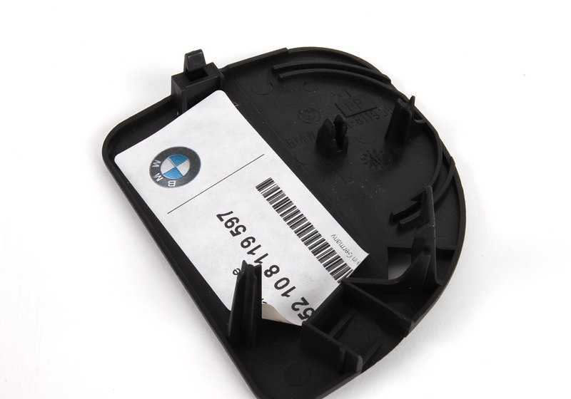 Cubierta izquierda asiento OEM 52108119597 para BMW E36. Original BMW.