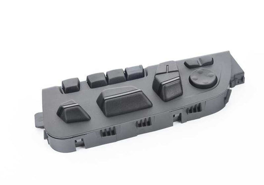 Interruptor control ajuste asiento izquierdo OEM 61319364979 para BMW F06, F06N, F12, F12N, F13, F13N. Original BMW.