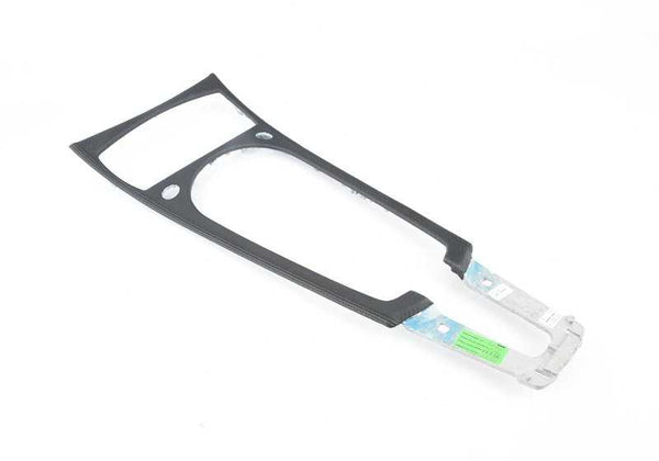 Embellecedor consola central carbono OEM 51168040668 para BMW Z4 E85, E86. Acabado original en fibra de carbono. Recambio original BMW.