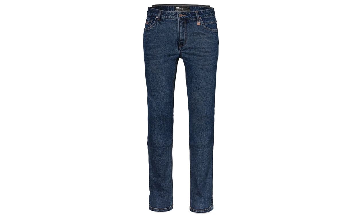 Jeans Moabit Modelo OEM 76127105417 Para BMW Motorrad {All Models}. Cowboy com proteções de motocicletas, estilo casual e ajuste estreito. BMW Motorrad original.