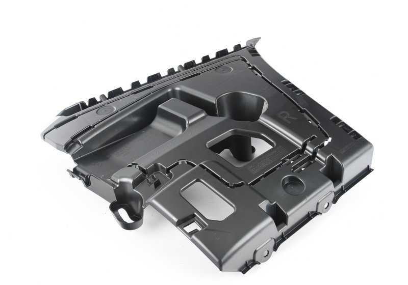 Guía soporte lateral derecha paragolpes OEM 51127428732 para BMW F32, F33, F36. Pieza original BMW.