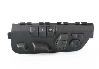 Interruptor de ajuste eléctrico del asiento izquierdo OEM 61319364977 para BMW F06, F12, F13. Original BMW.