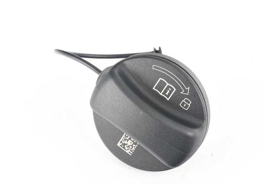 Tank cap for BMW 1 Series E82, E88, 3 Series E46, E90, E91, E92, E93, 5 Series E39, E60, E61, 6 Series E63, E64, F06, 7 Series E65, E66, F01, F02, X1 E84, F48, X2 F39, X3 E83, X5 E70, X6 E71, Z4 E89 (OEM 16117222391). Genuine BMW.