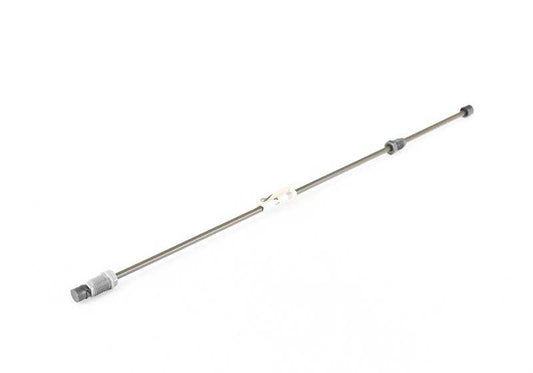 OEM brake tube 34326755493 for BMW E34 {518g, 518i, 520i} with ABS or ASC+T. Compatible with manual and automatic models. Length 408mm. Original BMW.