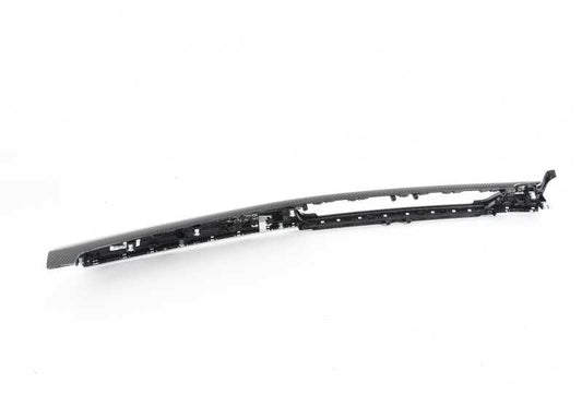 Embellecedor salpicadero carbono OEM 51458060386 para BMW X5 F85 y X6 F16 (incl. X6 M F86). Pieza original BMW para el lado del acompañante. Acabado en fibra de carbono auténtica. Original BMW.