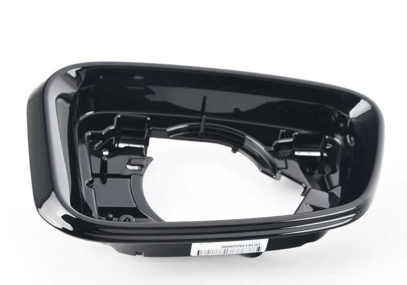 Soporte derecho de retrovisor Shadow-Line OEM 51167418814 para BMW Serie 5 G30 {518d, 520d} {modelos: JF11, JF21, 21BL, 21DC, 29DC, 41BL, JC31, JC41, JC49}. Original BMW.