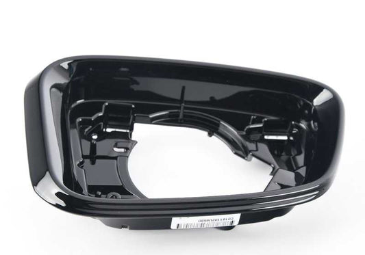 Soporte derecho de retrovisor Shadow-Line OEM 51167418814 para BMW Serie 5 G30 {518d, 520d} {modelos: JF11, JF21, 21BL, 21DC, 29DC, 41BL, JC31, JC41, JC49}. Original BMW.
