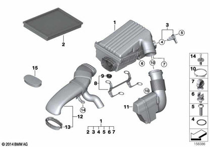 Fuelle Con Resonador Para Bmw E70 . Original Bmw. Recambios