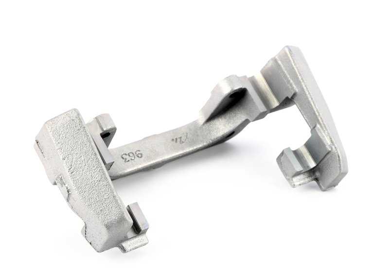 Soporte de pinza de freno izquierdo OEM 34116778399 para BMW E70, F15, E71, F16. Original BMW.