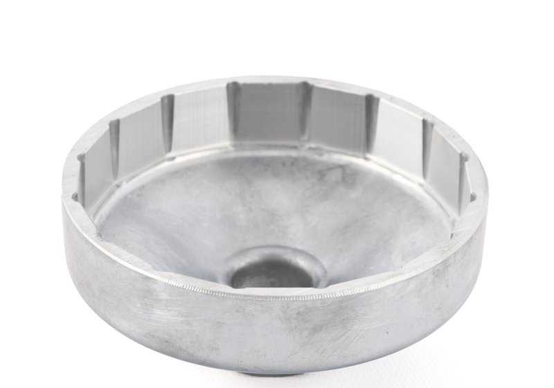 Llave para filtro de aceite OEM 83302455965 para BMW N63 y N74 {F01,F02,F06,F07,F10,F12,F13,F15,F16,F85,F86}. Herramienta original BMW para desmontar el filtro de aceite fácilmente.