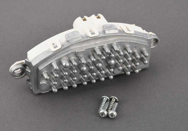 Resistor del ventilador OEM 64119276112 para BMW F20, F21, F22, F23, F87, F30, F31, F34, F80, F32, F33, F36, F82, F83, F15, F85, F16, F86, I12, I15. Original BMW.