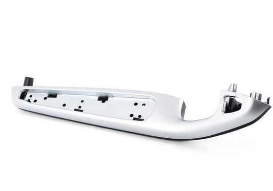 Reposabrazos izquierdo acabado aluminio mate para BMW E46 (316Ci, 318Ci) OEM 51418259963. Compatible con versiones manual y automática. Original BMW.