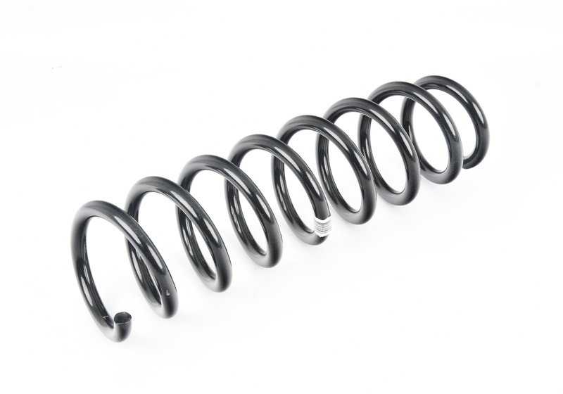 Resorte helicoidal delantero para varios modelos/series de BMW (OEM 31336786771). Original BMW