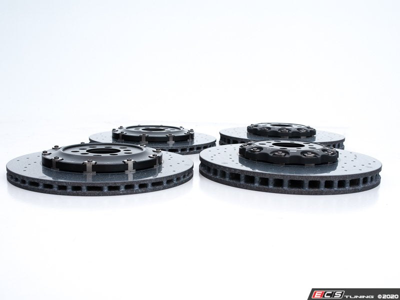 Kit di retrofit freno M in carbonio-ceramica OEM 34112317804 per BMW Serie 5 F10, Serie 6 F06 Gran Coupé, F12, F13 (LCI)... e altro ancora. BMW originale.