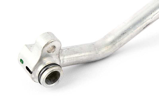 Forward oil cooler line for BMW E70N, E71, E72 (OEM 17227576394). Original BMW