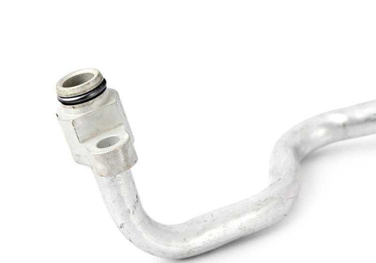 Tubo de retorno del radiador de aceite OEM 17227576397 para BMW X5 E70 (xDrive50i, X5 M) y BMW X6 E71 (xDrive50i, X6 M). Original BMW.