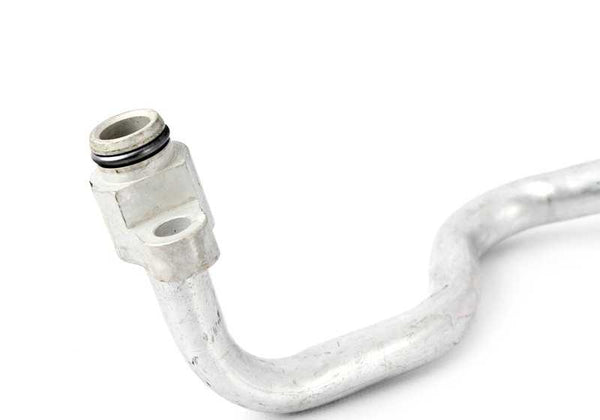 Tubo de retorno del radiador de aceite OEM 17227576397 para BMW X5 E70 (xDrive50i, X5 M) y BMW X6 E71 (xDrive50i, X6 M). Original BMW.