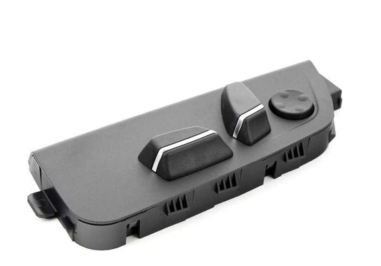 Interruptor ajuste eléctrico asiento izquierdo OEM 61319270381 para BMW F07, F10, F11, F18, F01, F02. Compatible con modelos Serie 5 y Serie 7. Recambio original BMW.