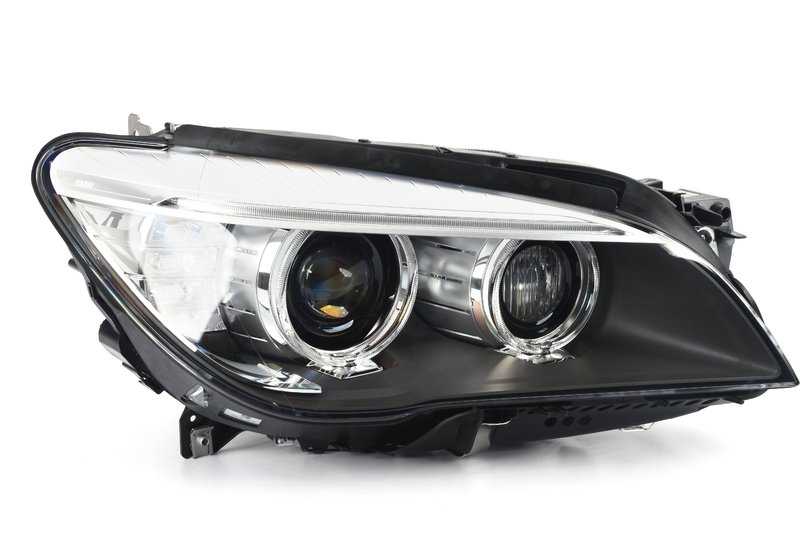 Faro delantero derecho xenón AHL OEM 63117348510 para BMW F01, F02, F04. Original BMW.