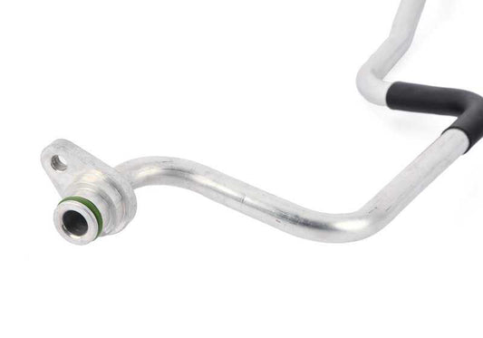 Tubo de retorno del radiador de aceite de transmisión OEM 17227853890 para BMW F87. Original BMW.