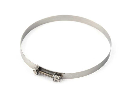 Abrazadera Ø83mm OEM 33171458346 para BMW Motorrad R248. Compatible con transmisión cardán y basculante trasero. Original BMW.