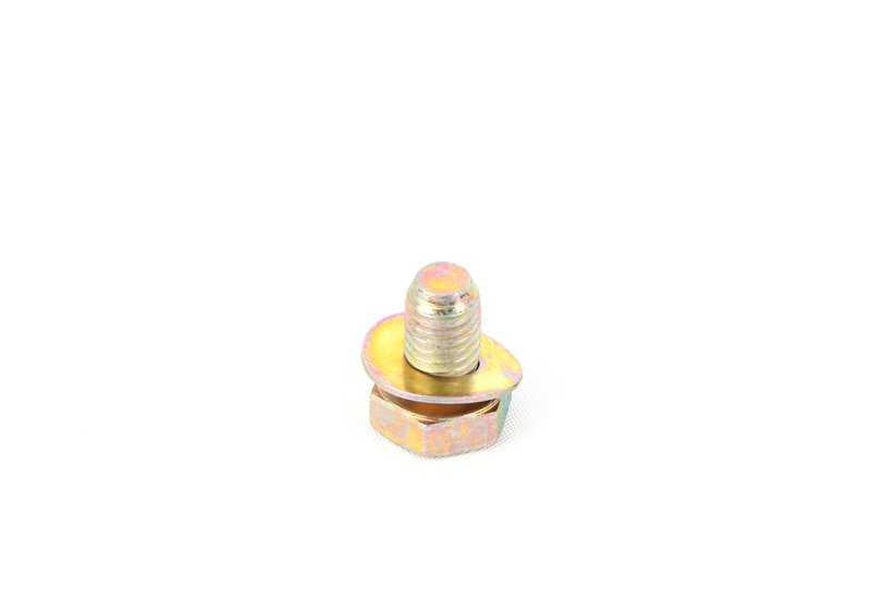 Parafuso de cabeça sextavada com arruela para BMW E34, E32 (OEM 07119913948). BMW original