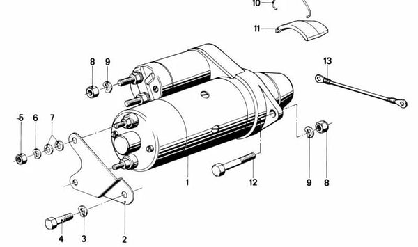 Tapa motor OEM 11141255793 para BMW Motorrad R50, R60, R75, R100, R100/7, R100 CS, R100 GS. Compatible con modelos fabricados entre 1969 y 1990. Original BMW Motorrad.