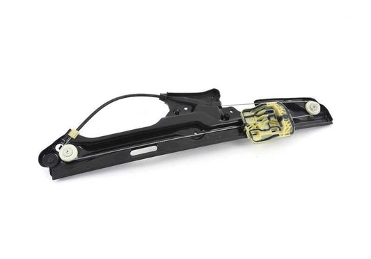 Elevalunas trasero derecho sin motor OEM 51357355640 para BMW X3 F25 {xDrive28i, sDrive18d, sDrive20i}. Compatible con modelos fabricados entre 2012 y 2017. Pieza original BMW.