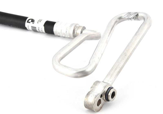 Tubería de alta presión A/C OEM 64538370726 para BMW E39. Conecta compresor con condensador. Repuesto original BMW.