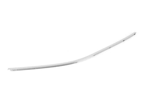 Embellecedor frontal izquierdo cromado OEM 51328185273 para BMW E39 (520d, 520i). Original BMW.