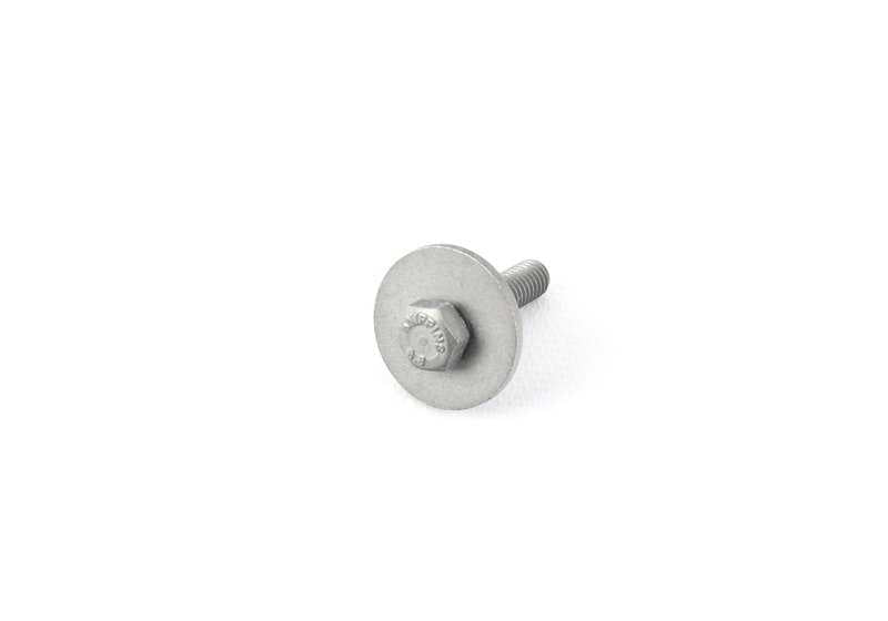 Vis hexagonale avec laveuse OEM M5 07147152585 pour BMW E64, F15, F85, F16, F86. Utilisé dans le rembourrage intérieur et les couvertures inférieures. BMW d'origine.