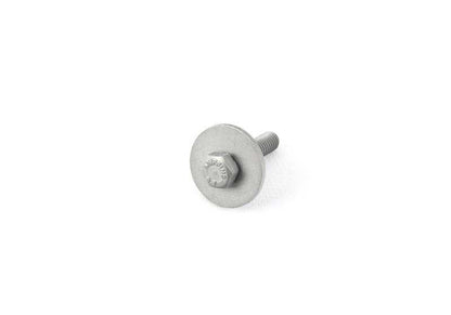 Vis hexagonale avec laveuse OEM M5 07147152585 pour BMW E64, F15, F85, F16, F86. Utilisé dans le rembourrage intérieur et les couvertures inférieures. BMW d'origine.