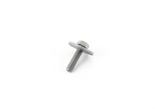 Tornillo hexagonal con arandela M5 OEM 07147152585 para BMW E64, F15, F85, F16, F86. Usado en tapizados interiores y cubiertas inferiores. Original BMW.