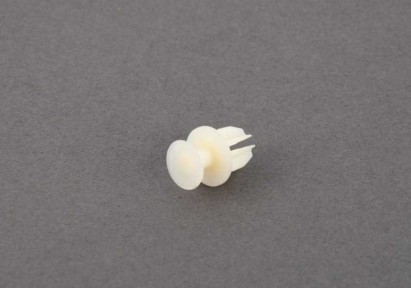 OEM plastic clip 61131382239 for BMW E90, E92, E93, E34, F07, F10, F11, F18, F06, F12, F13, E32, F01, F02, F04. Holds covered and cables. Original BMW.
