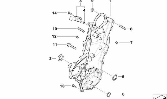 Sensor de árbol de levas OEM 13627791127 para MINI R50 One (DRB11, DRB12) W17. Compatible con modelos fabricados entre 03/2003 y 07/2006. Repuesto original MINI.