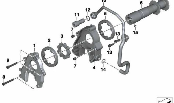 Anillo O OEM 11511340738 para motos BMW R1200GS, R1200RT, R nineT, R850GS, R1100GS... y más. Original BMW Motorrad.