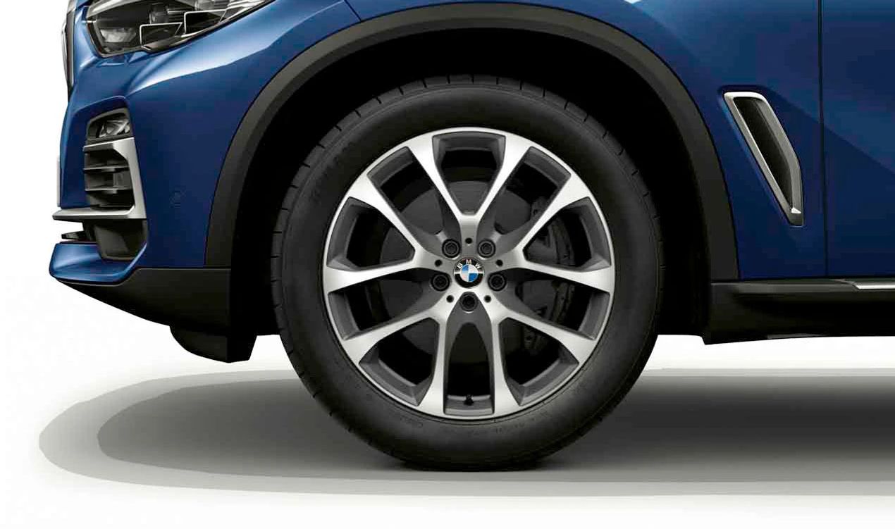 Alloy Tire V-Radio Design 738 OEM 36116883758 für BMW X5 G05, G05N, G18 und BMW X6 G06. Original BMW.