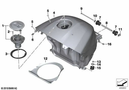 Parafuso sextavado para modelos BMW E46, E39, K42, K46, K47, K63, K66, K67 (OEM 11122247194). BMW original