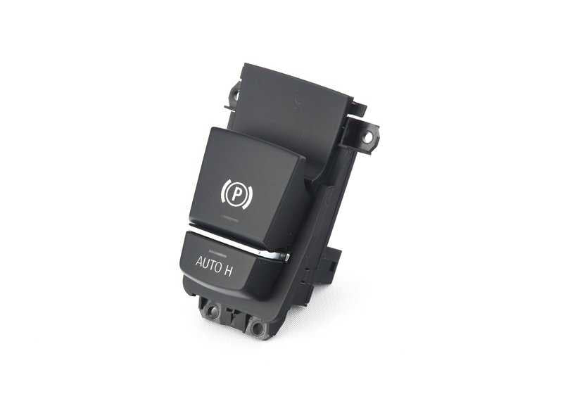 Interruptor freno de estacionamiento/Auto-Hold para BMW Serie 5 F10, F11, F18, Serie 6 F06, F12, F13, X3 F25, X4 F26 (OEM 61319877889). Original BMW