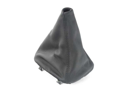 Fuelle de cuero negro OEM 25111221475 para BMW E24. Recambio original BMW.